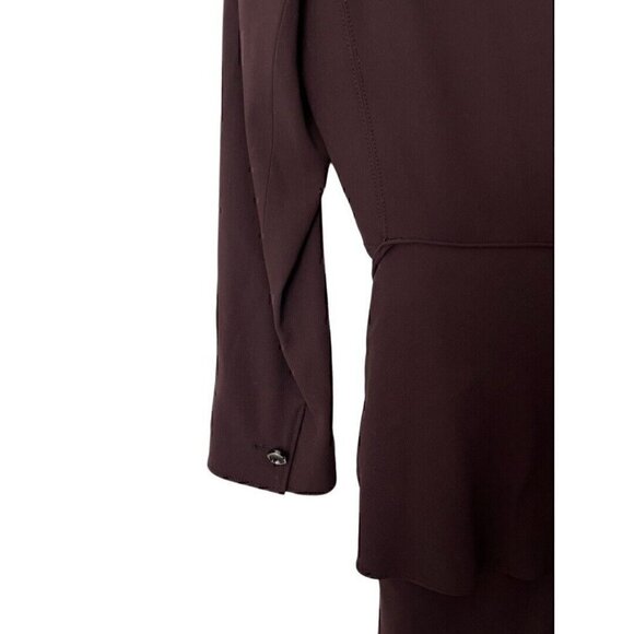 Vintage 90s Emanuel Ungaro Parallele Brown Dress 8 10 - Picture 7 of 7
